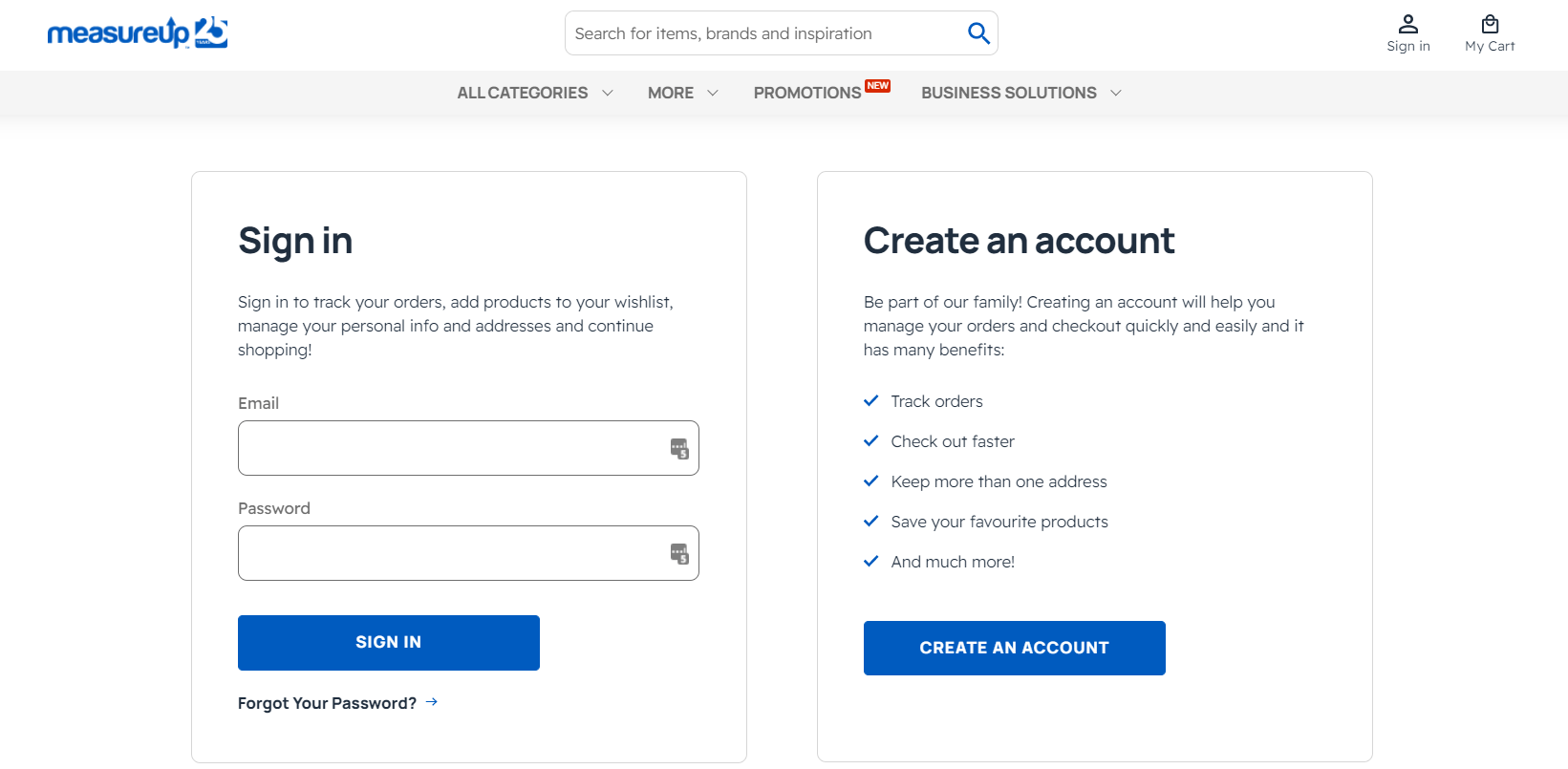 Measureup Login - Modern Light Design - Full HD